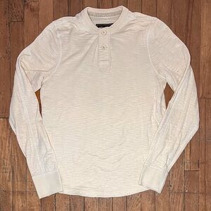 Vintage Ezra Fitch White Henley Shirt (Size M)